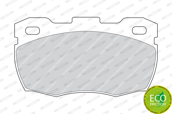 Brake Pad Set, disc brake PREMIER ECO FRICTION FDB871