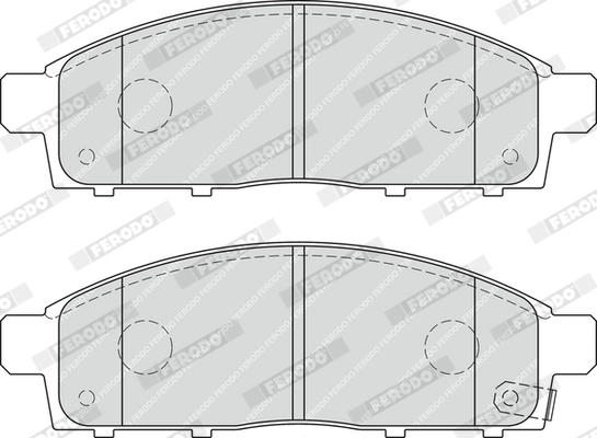 Brake Pad Set, disc brake PREMIER ECO FRICTION FDB4023