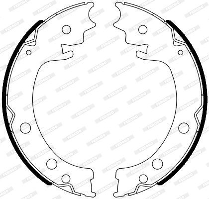 Brake Shoe Set, parking brake PREMIER FSB4116