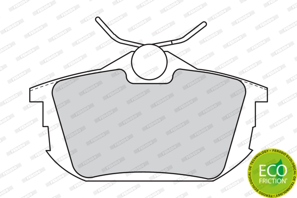 Brake Pad Set, disc brake PREMIER ECO FRICTION FDB1095