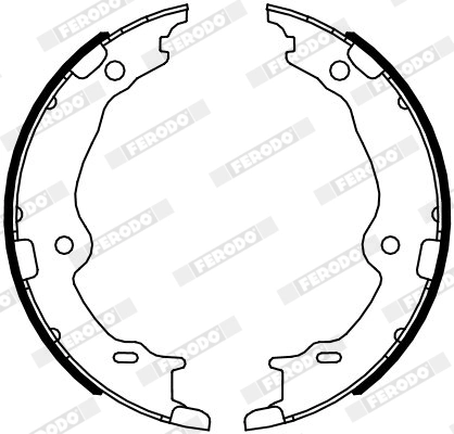 Brake Shoe Set, parking brake PREMIER FSB4123