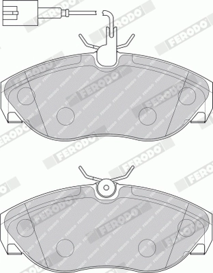 Brake Pad Set, disc brake PREMIER ECO FRICTION FVR1396