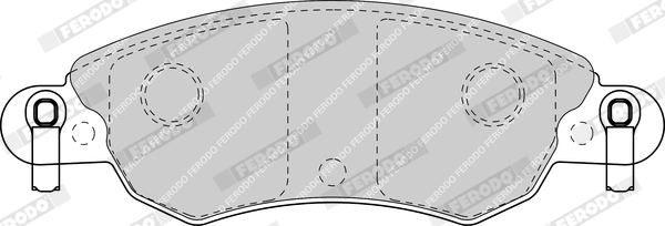 Brake Pad Set, disc brake PREMIER ECO FRICTION FDB1410