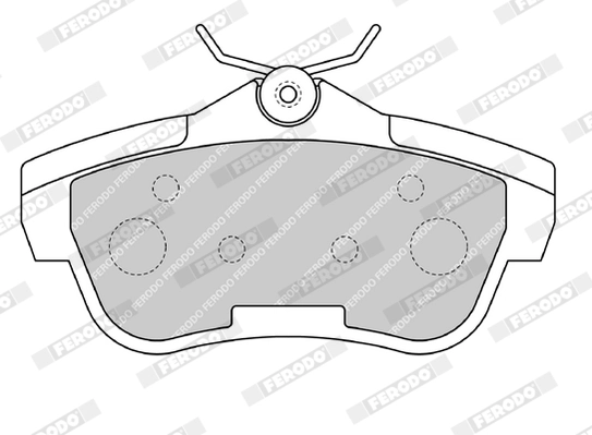 Brake Pad Set, disc brake PREMIER ECO FRICTION FVR1772