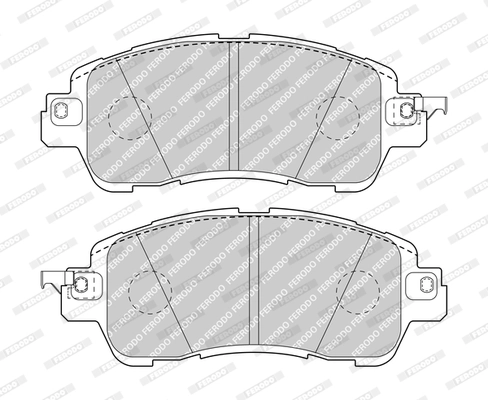 Brake Pad Set, disc brake PREMIER ECO FRICTION FDB5015