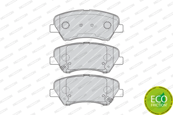 Brake Pad Set, disc brake PREMIER ECO FRICTION FDB4613