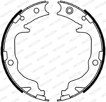 Brake Shoe Set, parking brake PREMIER FSB4059