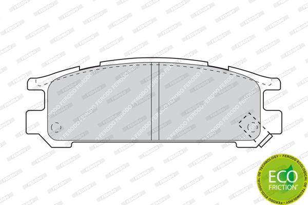 Brake Pad Set, disc brake PREMIER ECO FRICTION FDB790