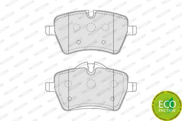 Brake Pad Set, disc brake PREMIER ECO FRICTION FDB4080