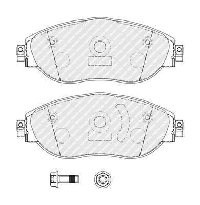 Brake Pad Set, disc brake PREMIER ECO FRICTION FDB5380
