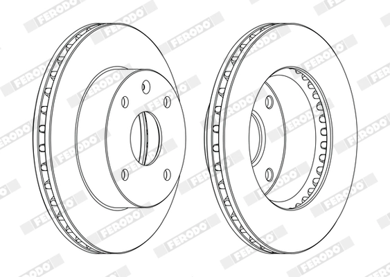 Brake Disc PREMIER DDF1257C