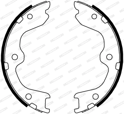 Brake Shoe Set, parking brake PREMIER FSB4005