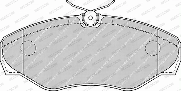 Brake Pad Set, disc brake PREMIER ECO FRICTION FVR1515