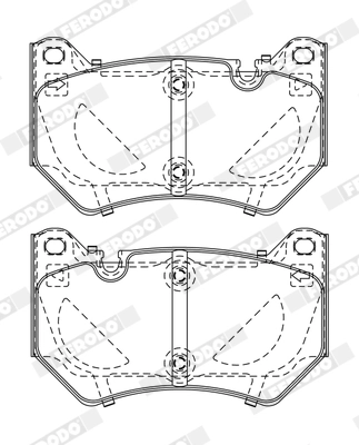 Brake Pad Set, disc brake PREMIER ECO FRICTION FDB5156