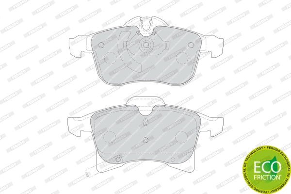 Brake Pad Set, disc brake PREMIER ECO FRICTION FDB1640