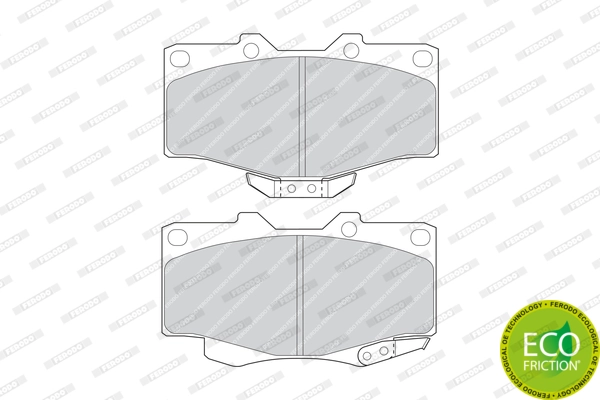 Brake Pad Set, disc brake PREMIER ECO FRICTION FDB797