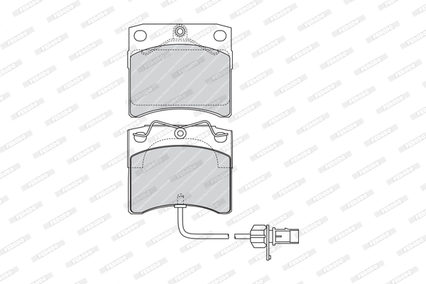 FERODO FVR1492 Brake Pad Set, disc brake