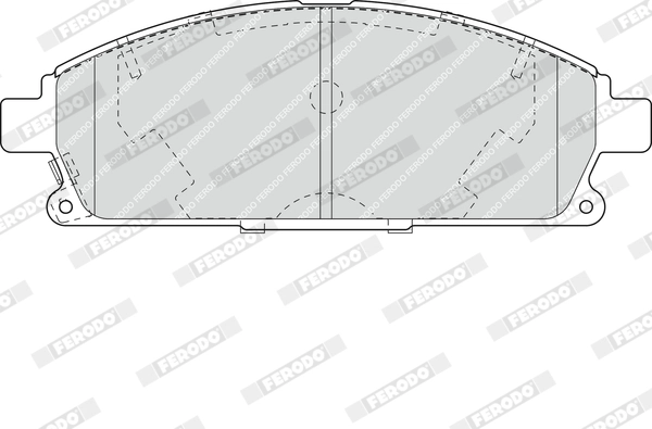 Brake Pad Set, disc brake PREMIER ECO FRICTION FDB1263