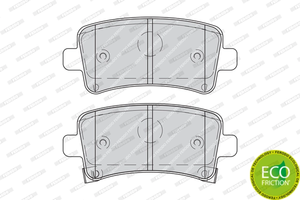Brake Pad Set, disc brake PREMIER ECO FRICTION FDB4209