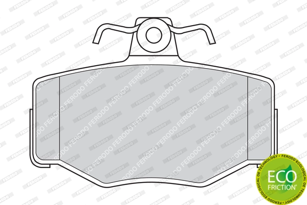 Brake Pad Set, disc brake PREMIER ECO FRICTION FDB707