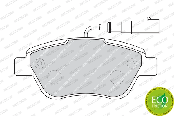 Brake Pad Set, disc brake PREMIER ECO FRICTION FDB1946