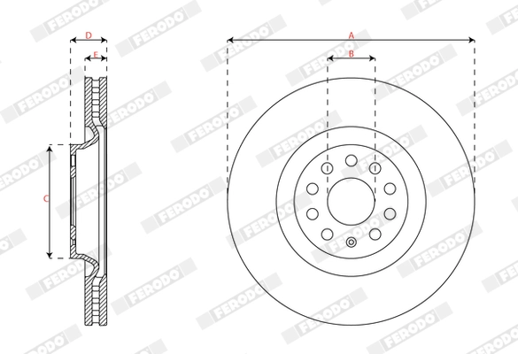 Brake Disc PREMIER DDF3062C-1
