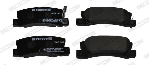 Brake Pad Set, disc brake PREMIER ECO FRICTION FDB848