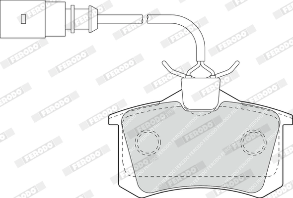 Brake Pad Set, disc brake PREMIER ECO FRICTION FDB1481