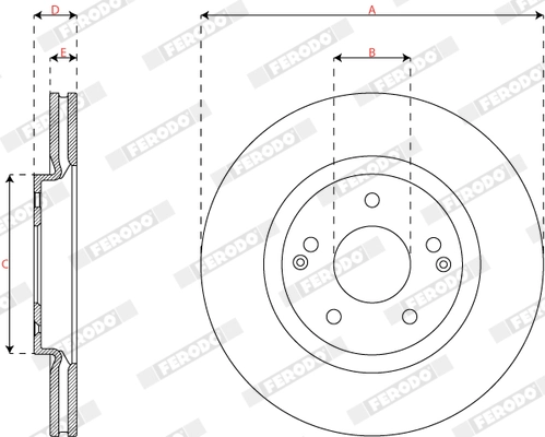 Brake Disc PREMIER DDF2916C