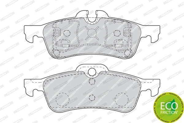 Brake Pad Set, disc brake PREMIER ECO FRICTION FDB1676