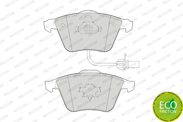 Brake Pad Set, disc brake PREMIER ECO FRICTION FDB1629