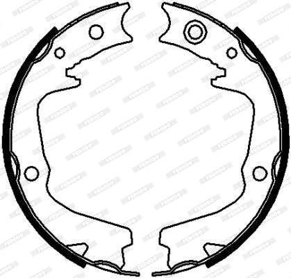 Brake Shoe Set, parking brake PREMIER FSB4112