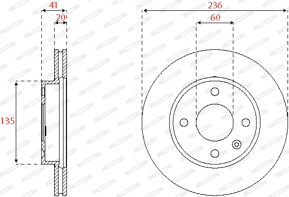 Brake Disc PREMIER DDF2688C