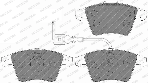 Brake Pad Set, disc brake PREMIER ECO FRICTION FVR1643
