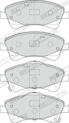 Brake Pad Set, disc brake PREMIER ECO FRICTION FDB4326