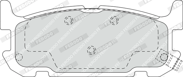 Brake Pad Set, disc brake PREMIER FDB1755