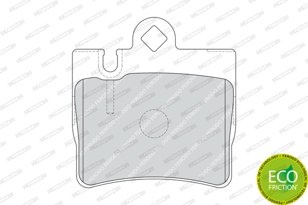 Brake Pad Set, disc brake PREMIER ECO FRICTION FDB1427