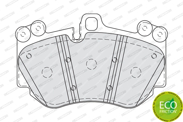 Brake Pad Set, disc brake PREMIER ECO FRICTION FDB4056