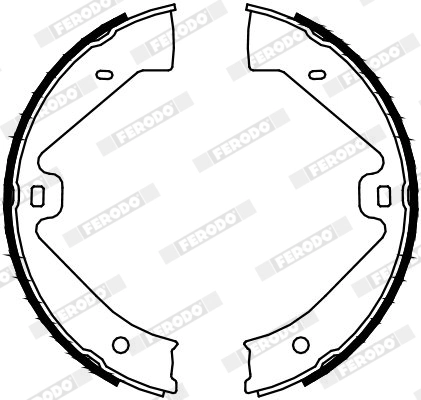 Brake Shoe Set, parking brake PREMIER FSB4129