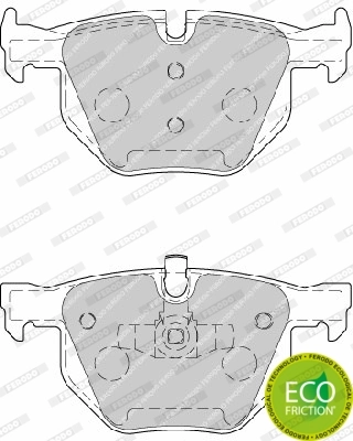 Brake Pad Set, disc brake PREMIER ECO FRICTION FDB1808