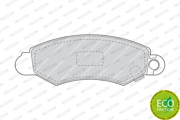 Brake Pad Set, disc brake PREMIER ECO FRICTION FDB1459