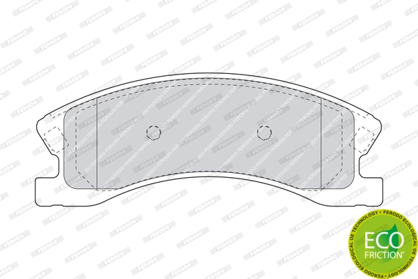 Brake Pad Set, disc brake PREMIER ECO FRICTION FDB1659