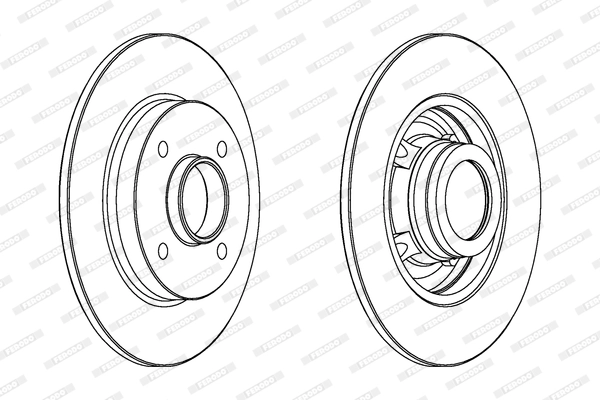 FERODO DDF1523C-1 Brake Disc