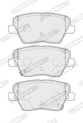 Brake Pad Set, disc brake PREMIER ECO FRICTION FDB5334