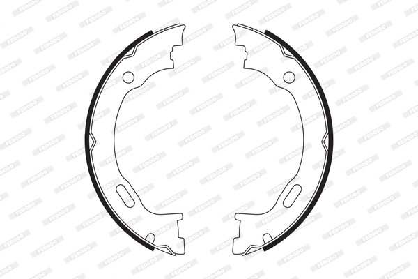 Brake Shoe Set, parking brake PREMIER FSB662