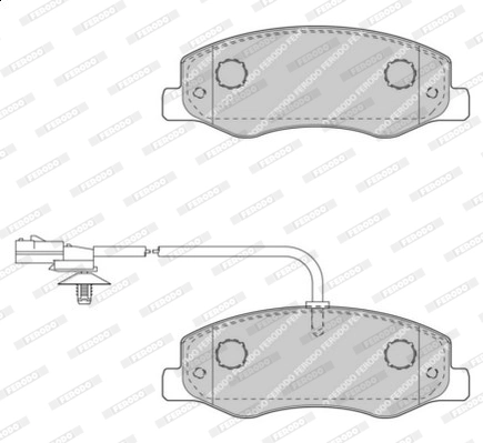 Brake Pad Set, disc brake PREMIER ECO FRICTION FVR4349