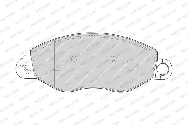 Brake Pad Set, disc brake PREMIER ECO FRICTION FVR1461