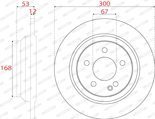 Brake Disc PREMIER DDF2764C