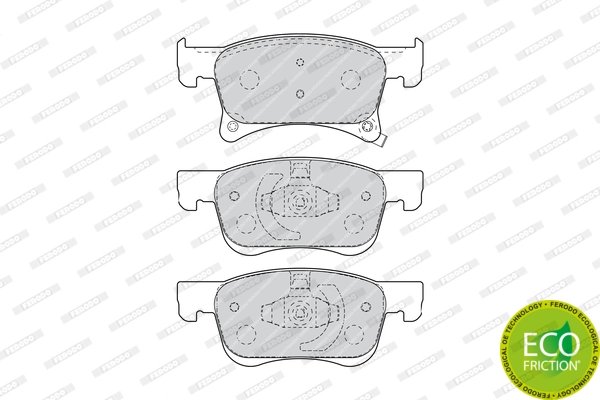 Brake Pad Set, disc brake PREMIER ECO FRICTION FDB4841