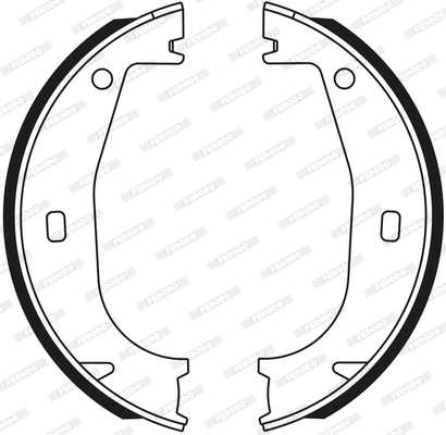 Brake Shoe Set, parking brake PREMIER FSB546